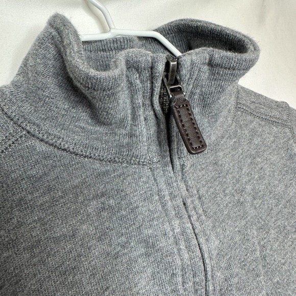 Crewcuts Boy's Shirt 1/4 Zip Pullover Sweater Gray Toddler Cotton J Crew - Picture 3 of 5
